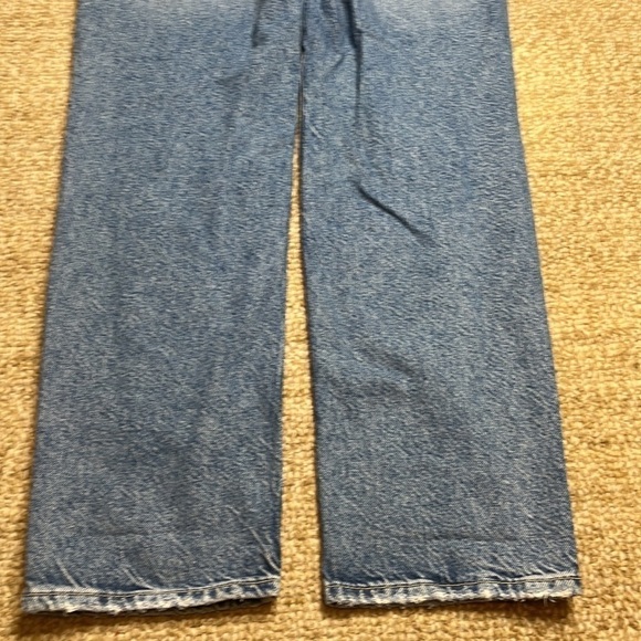 We The Free People Fast Times High Rise Distressed Button Fly Mom Jean - Picture 8 of 9